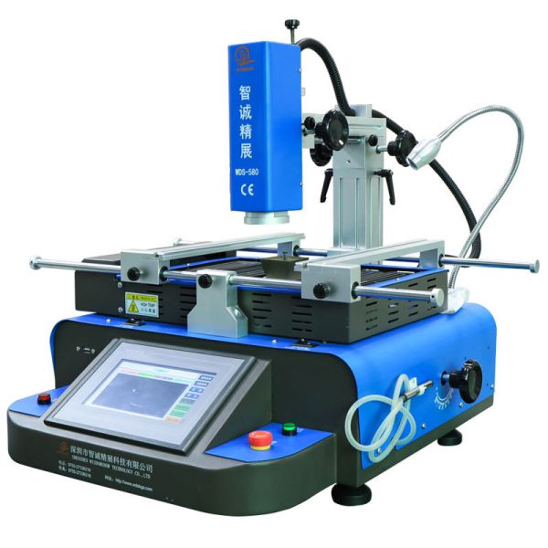 Manual WDS-580 BGA Rework Station with 10×10mm Min PCB Size PLC Temperature Control and Low Weight for Electronic Repair