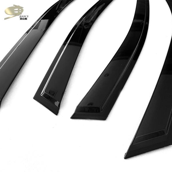 PMMA Car Window Rain Shades 2007 2008 Smoke For Vw Caddy 2005
