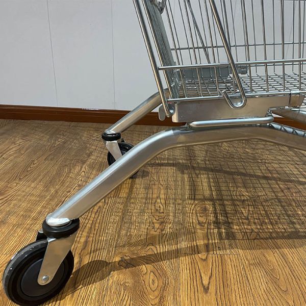 180L General store Galvanized European Market Supermarket Shopping Trolley