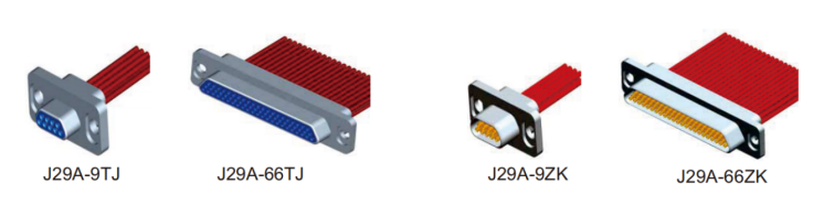 J29A Rectangular Electrical Connectors Female Electrical Connector J29A-21ZKP
