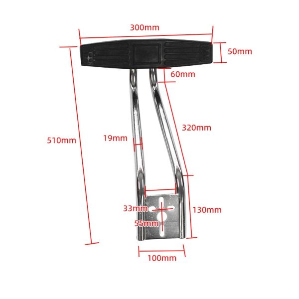 Barber Chair Base Oil Pump Foot Pedals Electroplated Foot Pedals Trim Hair Chair Accessories
