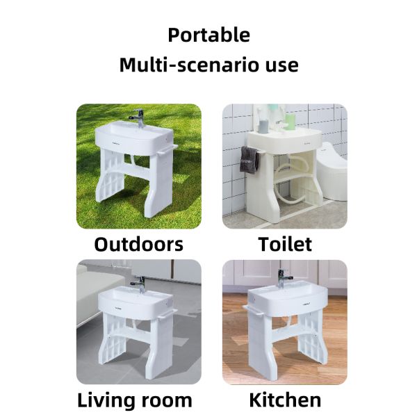 Simulated Baby Bathroom Hand Washing Basin Child Size Sink With Plastic Stand
