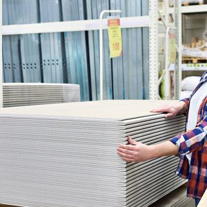 Подельные товары 1200x2400 мм Устойчивость к злоупотреблениям Гипсовая доска Форма Регулярная устойчивость гипсовая доска