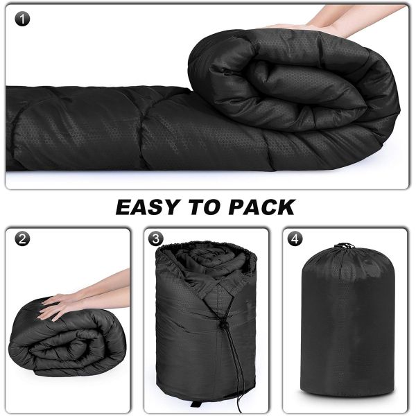 Factory Wholesale Winter waterproof skin friendly emergency envelope camping sleeping bag waterproof for outdoor