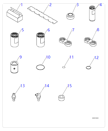 6732-82-3580 6732823580 Belt Support For KOMATSU Excavators PC300 PC350