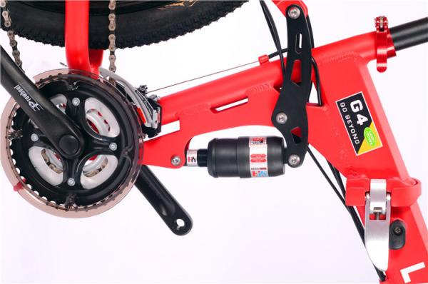 High grade OEM customized logo Shimano M610 aluminium alloy folding mountain bike with dual suspension
