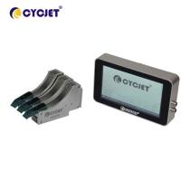 impressora a jato de tinta térmica Coding da altura de 75mm 3 cabeças de cópia