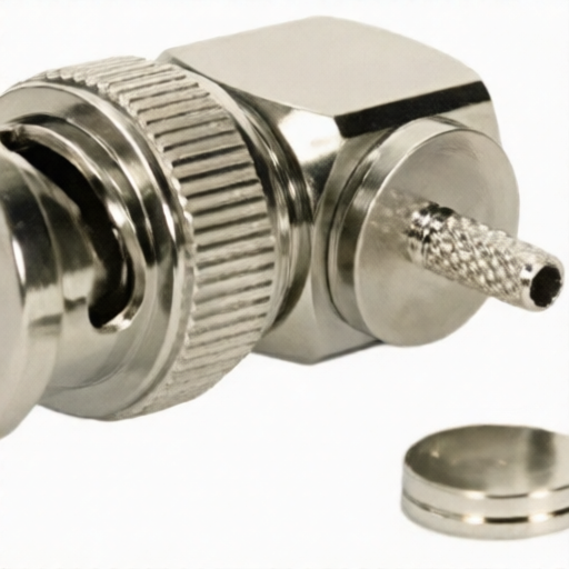 BNC Male Right Angle Connector for RG179U Coaxial Cable Featuring L-com BAC551 and 75 Ohm Impedance