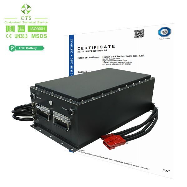 OEM 24V 48V 72V 96V 100-200Ah LiFePO4 AGV Forklift Battery LFP Battery Pack Plug & Play for Automated Guided Vehicles