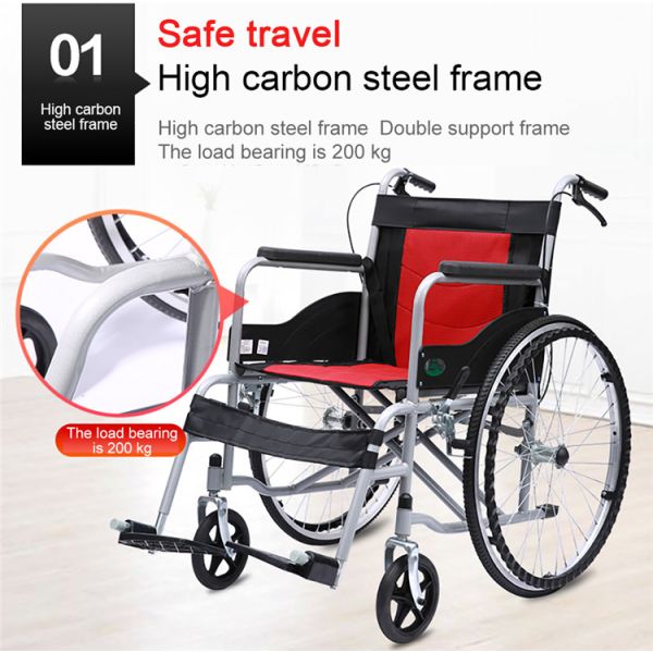 Lightweight Travel Drive Medical Wheelchairs With Bedpan / Dining Table