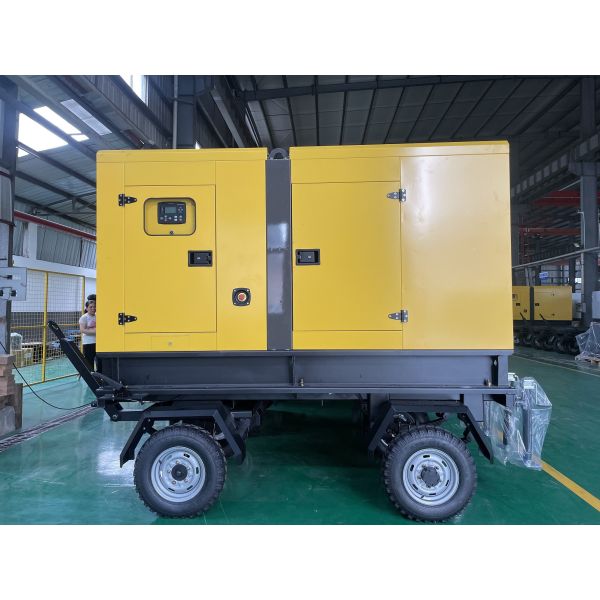 Portable 50kw 100kw 200kw 250kw Slient Type Trailer diesel Generators With Wheel Power Genset