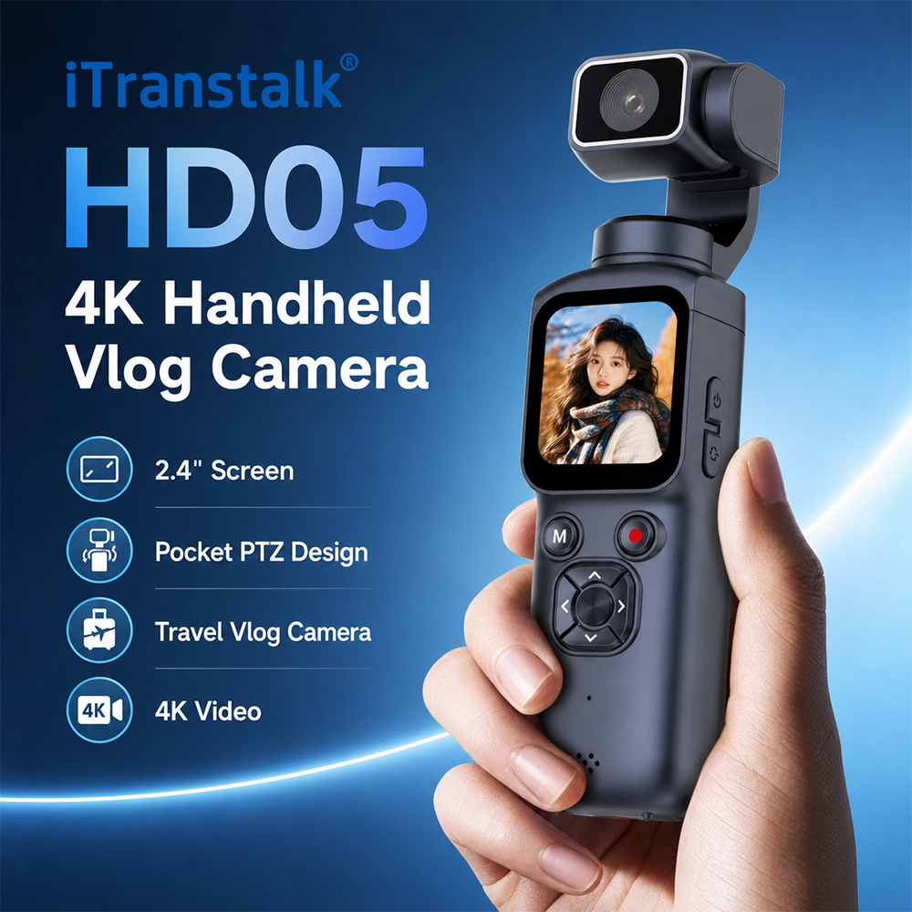 WiFi Handheld Action Camera Portable HD Pocket Camcorder Anti Shake Ultra Clear