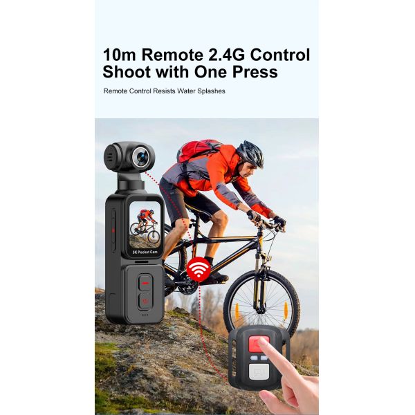 5K K28 270 Rotation Camera Action Camera Handheld Sports Camera