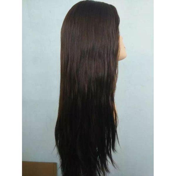 18 inch Natural Color Wig Eouropean Human Hair Wig Jewish Wig Kosher Wig Full Lace Wigs
