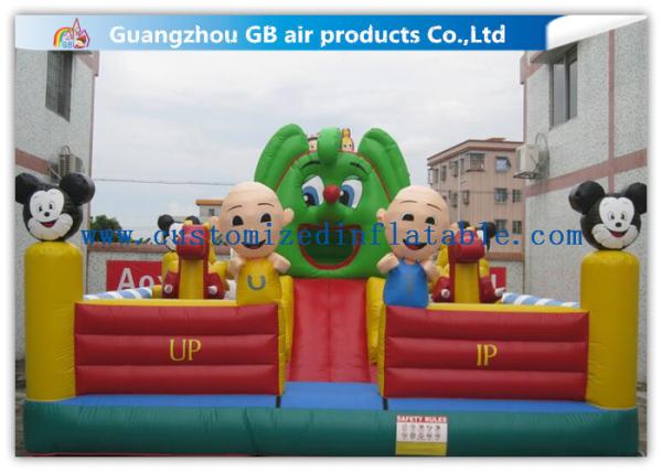 Kids Inflatable Amusement Park Equipment , Inflatable Fun City For Toddlers