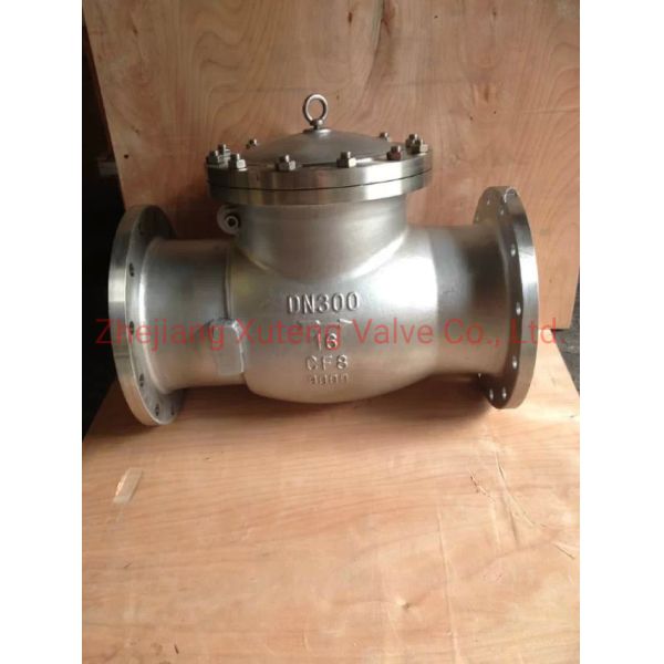 Нержавеющая сталь ANSI 150lb Промышленный фланцевый невозвратный клапан CE/SGS