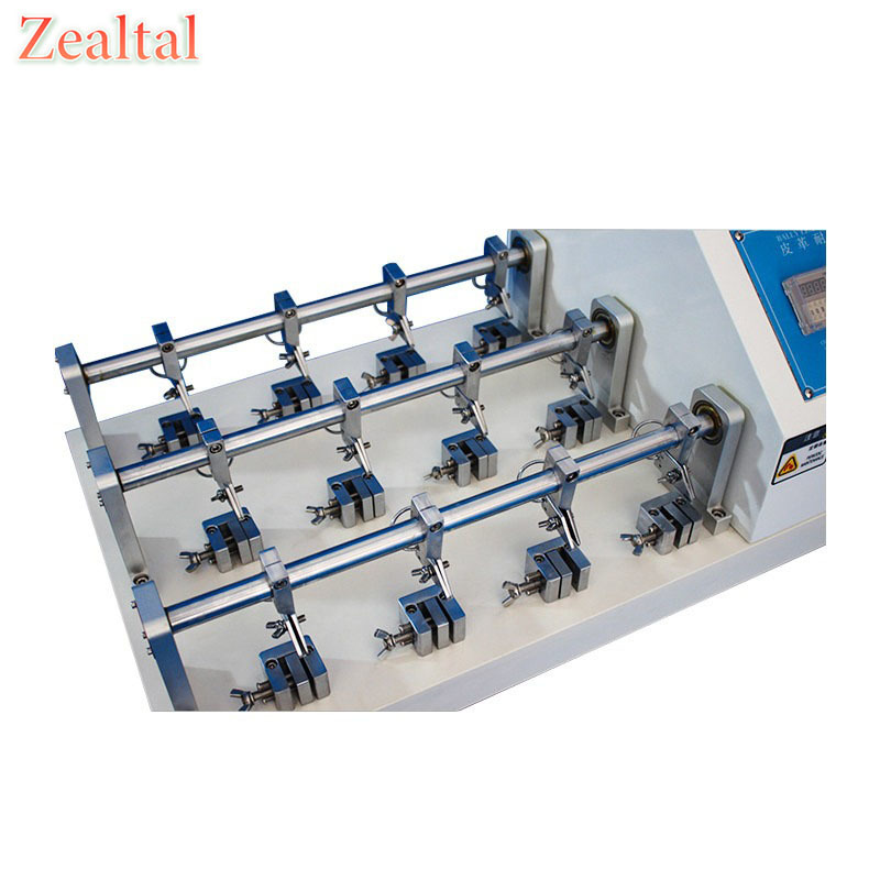 Leather Flexing Tester Reciprocating Flexing Mechanism Multi Sample Tester for Garment Leather Bending Resistance Test