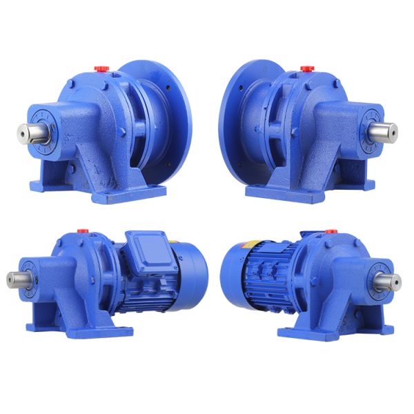 Cycloidal Pin Wheel Speed Reducer with Solid Shaft Output and Cast Iron Housing for High Torque Applications