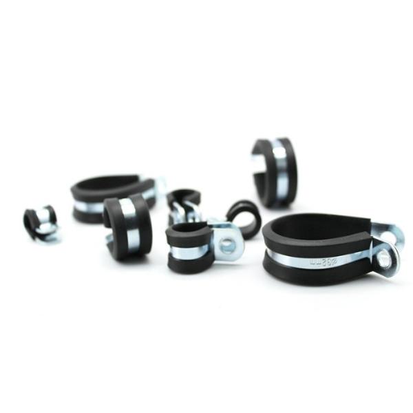 Galvanized Steel High Strength Tube Pipe Clamp Rubber Loaded Coated Metal Hose Clamps