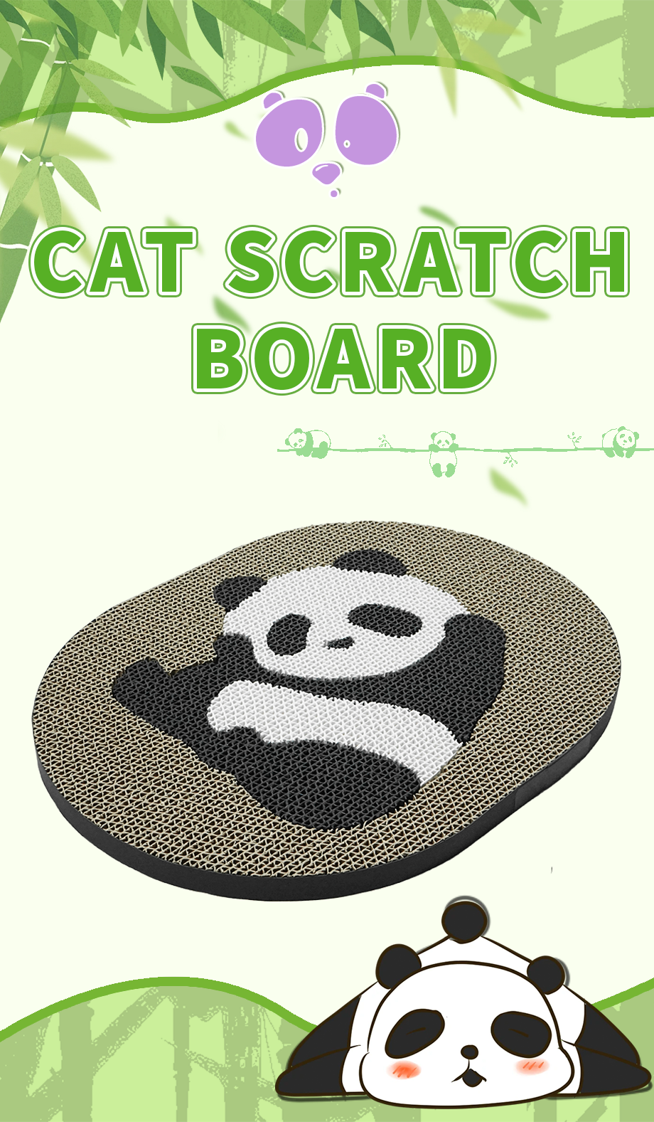 Cat Cardboard Scratcher Corrugated Claw Grinding Toy for Energetic Cats