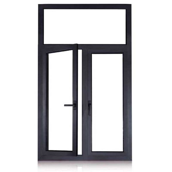 Difference Double Aluminum Hurricane Impact Casement Windows with Manual Roller Shutter