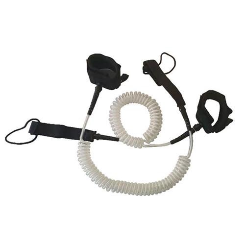 Plastic Strong Paddle Board Ankle Leash 9'' Length White Colour For Protection