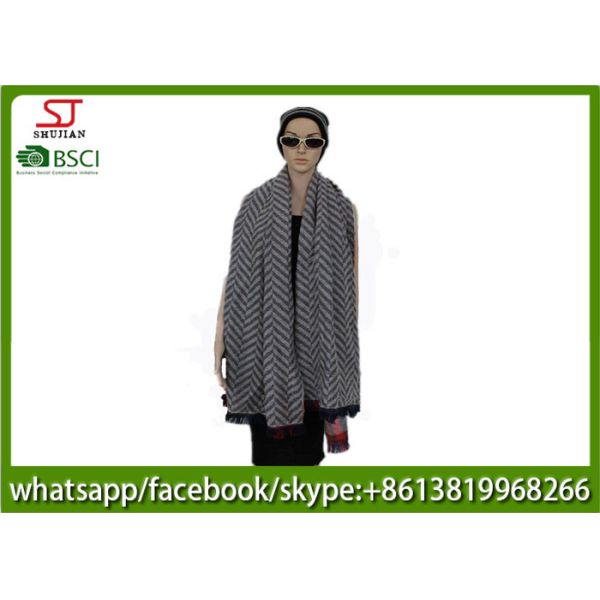180*80cm 100%Acrylic woven Jacquard stripe scarf direct factory supply keep warm fashion hot sale best price