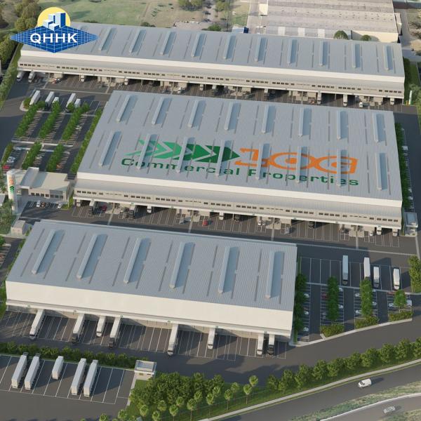 Galvanized Multi Storey Steel Structure Industrial Warehouse Q235 Q345