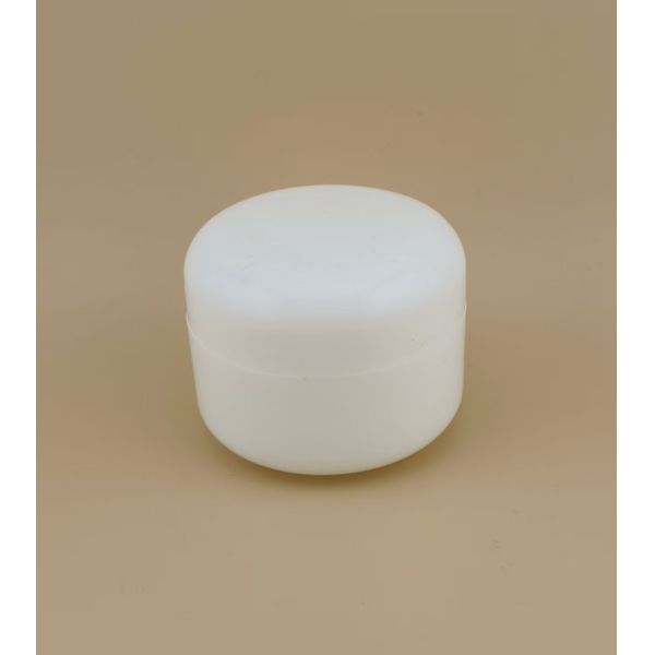 Jarrón de crema de plástico para el cuidado de la piel femenino con tapa de tornillo