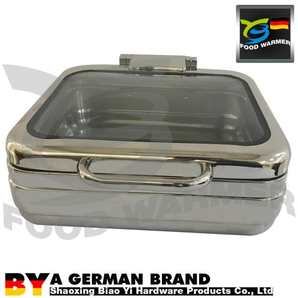 Square Induction Chafing Dish , Rectangular Chafing Dish Commercial Silent Open