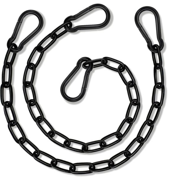 Heavy Duty Hammock Hardware Kit For Punching Bags, Swing Chairs , Indoor & Outdoor Gym (Black)