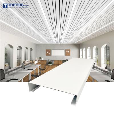Waterproof Mouldproof Linear Metal Ceiling Building Material Aluminum Strip Ceiling For Office