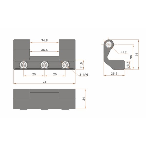 Construction Machinery Zinc Alloy Die-cast Cabinet Plane Board Hinge Metal Hinge