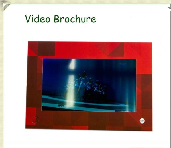 7 Inch Promotional Video Brochure Booklet , Real Estate Video Brochure