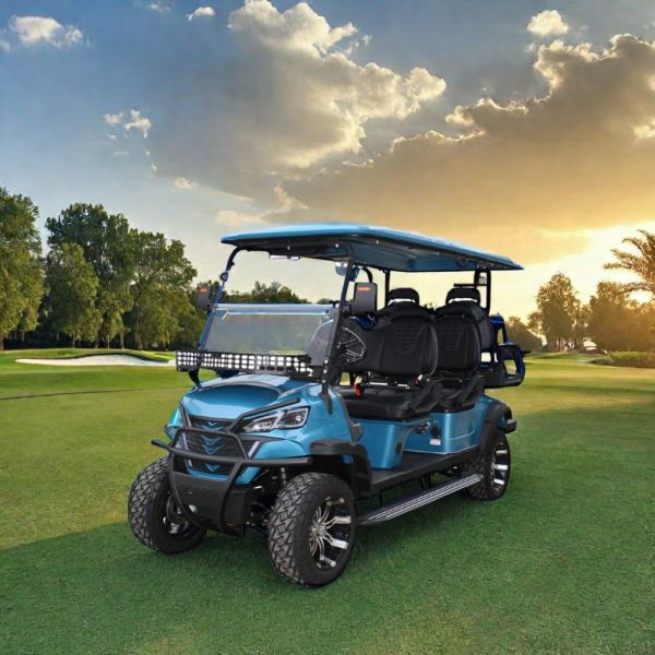 Electric Golf Buggy Cart with Legal Lithium Battery 48V 6 Seater 4*4 2 End