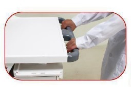 Chariot de poste de travail médical sans fil en ABS pour le traitement d'urgence en milieu hospitalier pour les soins infirmiers