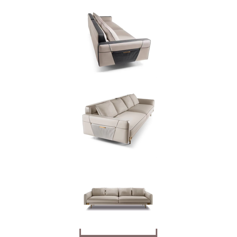 High-Class Brand Modern Leather Sofa Set for Whole House Decor Genuine Leather Luxury for Full Living Room Promotion All