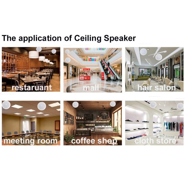 8 Inch Round Ceiling Speakers 100V 70V Iron Ceiling PA Loudspeaker
