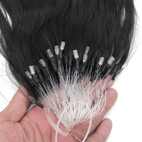 Grampo real das extensões da parte do cabelo da cor completa de 100% na extensão brasileira reta do cabelo humano