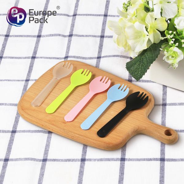 Plastic Salad Fruit Dessert Forks New Arrival Food Grade Disposable Clear Fork Spoon