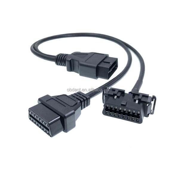 KIA Diagnostic Tool OBD2 Y Cable Splitter with Nickel/Golden Plating and PA66 GF Material