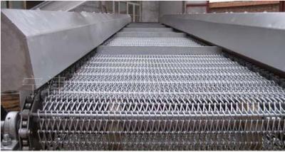 Stainless Steel Metal Conveyor Belts Spiral Link For Roasting Pizza Oven