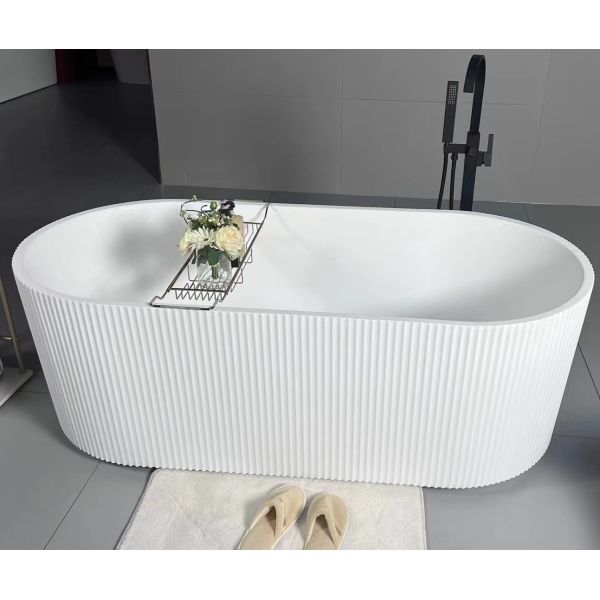 1800/1700/1600/1500/1400mm Oval Pure PMMA Acrylic Freestanding Bathtub Line Outer Tub