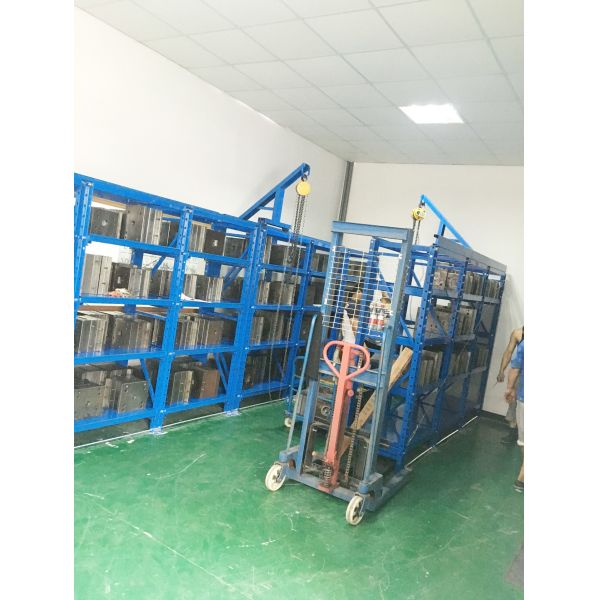 High Quality Full Open Roll-Out Shelving Heavy Duty Drawer Type Mold Rack Steel Injection Mould Racking
