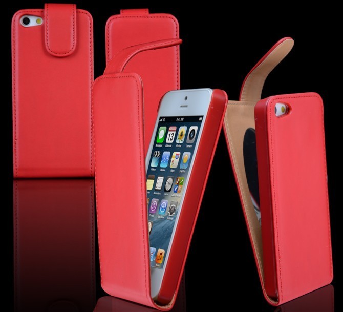 Colorful Protective PU Leather Wallet Case For Iphone 5 With Korea Style