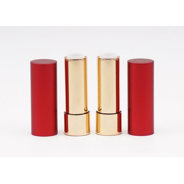 случай трубки алюминиевой красной губной помады золота 3.5g модной пустой упаковывая