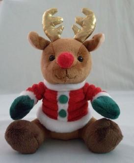 Promotion Gifts Moose Reindeer Custom Plush Toys With 100% PP Cotton Fabric