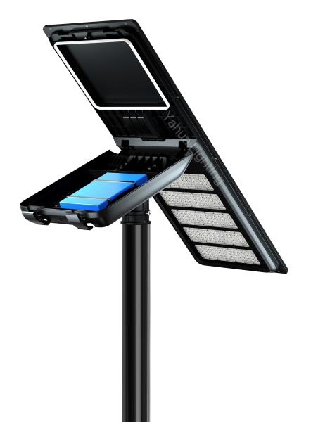 High Lumen Waterproof IP66 Die Casting All In One LED Street Light 5 Years Warranty