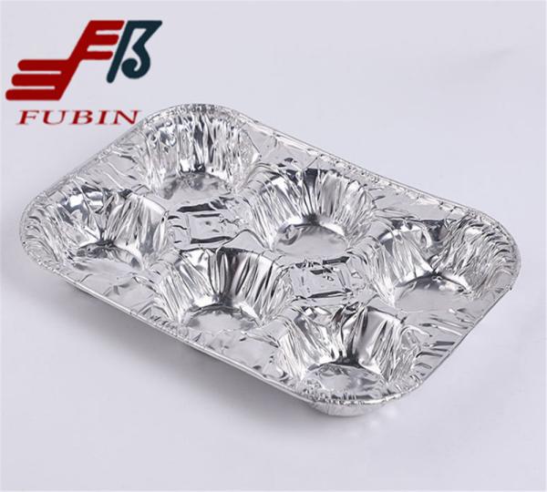 Six Muffin Baking Pan Chocolate Egg Tarts Aluminum Foil 6 Compartment