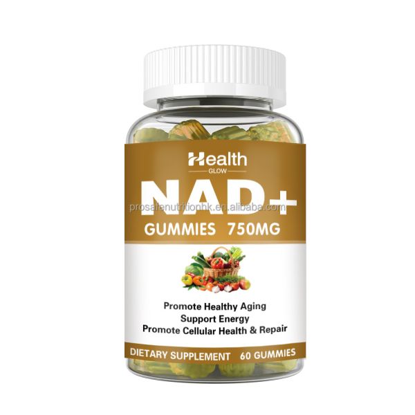 750mg NAD Gummy Vitamin Supplements Energy Boost Cellular Health Custom Made